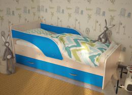 Кровать Максимка  1,6   мл.дуб/синий
