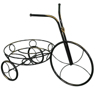 Подставка для цветов «Велосипед» черный ЗМИ
